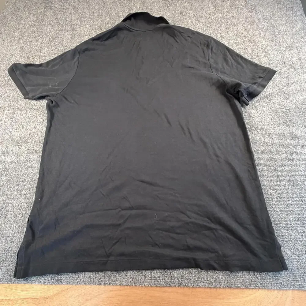 Polo Ralph Lauren Mens Classic‎ Fit Short Sleeve Polo Shirt Black XL Multi Pony